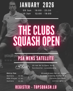 THE CLUBS SQUASH OPEN 2026